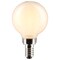 Satco 3w G16.5 Globe Filament LED 400K Candelabra Base White Dimmable - 25w equiv